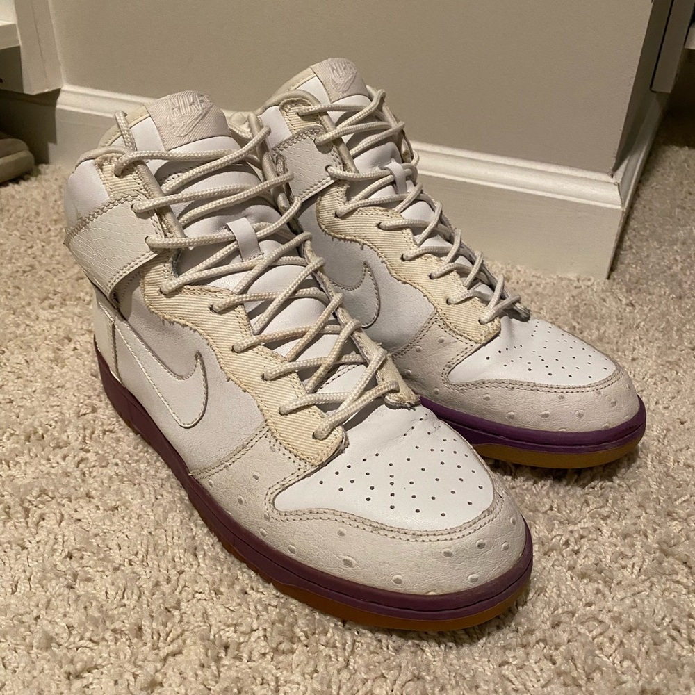 Nike Dunk High SB MITA Japan Purple White Gum 9 Black Ostrich Denim Snake 2007